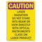 Signmission OSHA RADIATION, Laser Radiation Do Not Stare Into Beam Or, 5in X 3.5in, 3.5" H, 5" W, Landscape OS-CR-D-35-L-10148 - alternate 1